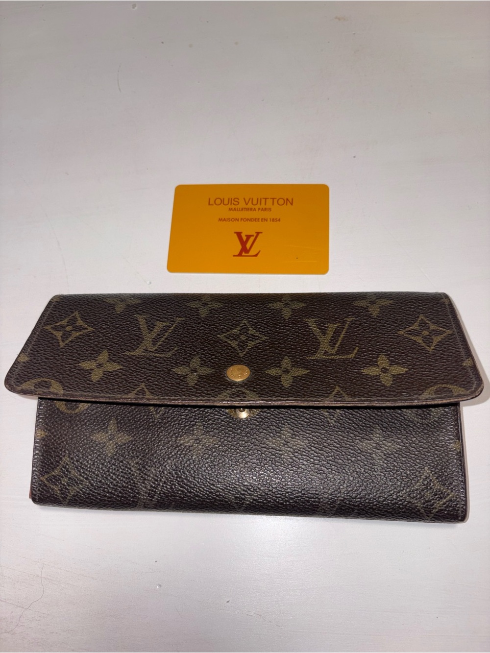 Louis Vuitton Monogram Canvas Continental Wallet in Brown